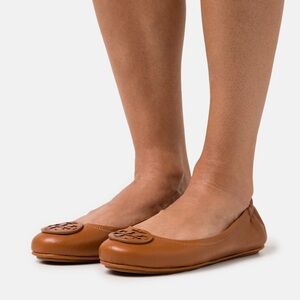 *Price firm* Tory Burch Minnie Travel Ballet- Bourbon Miele